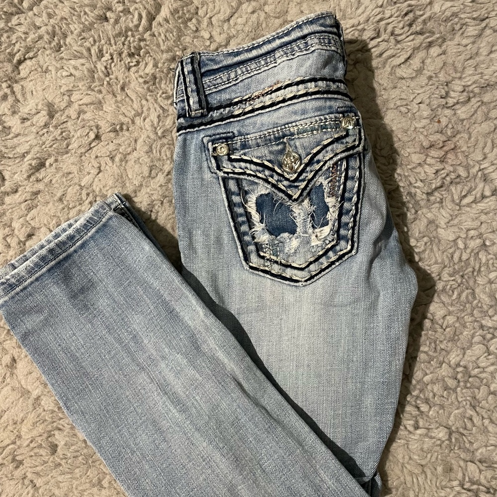 MissMe jeans light colored capri